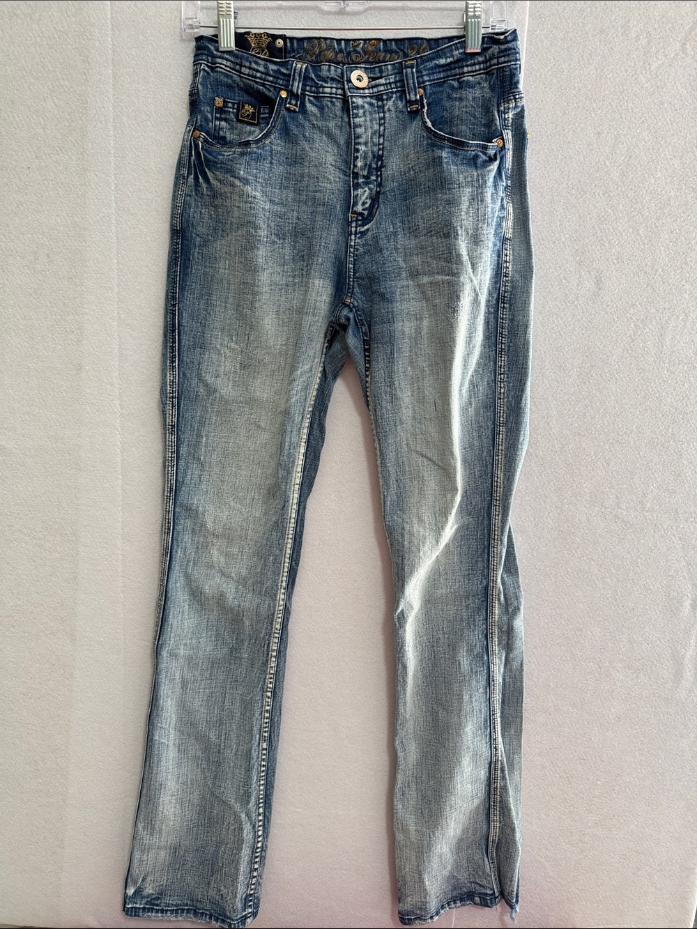 Pepe Jeans 90’s Y2K Women's Boot Cut Denim Jeans - Light Blue Wash